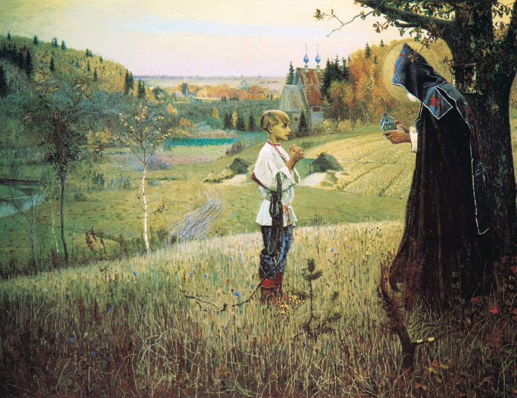 «Видение отроку Варфоломею». Картина художника М.В.Нестерова.