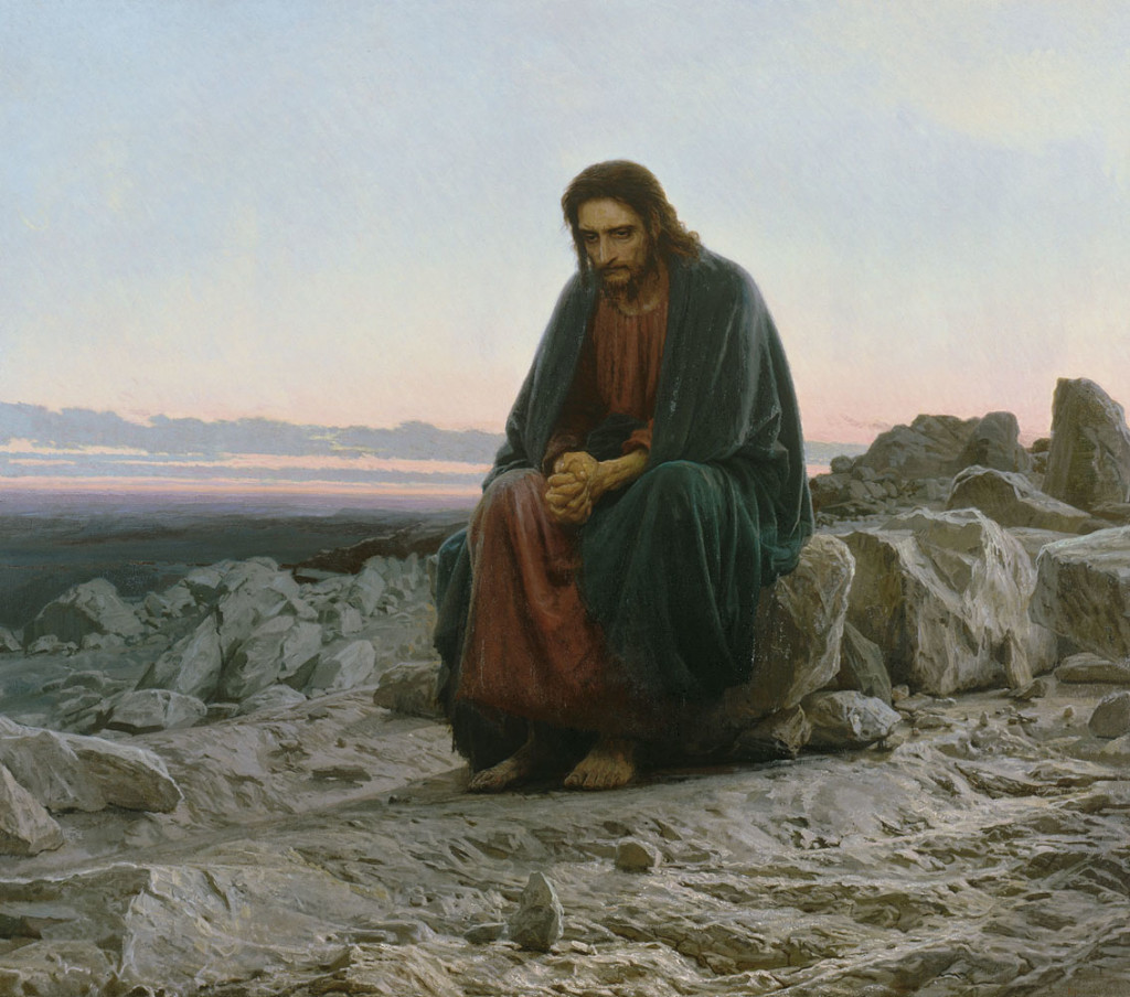 «Христос в пустыне». Картина художника И.Н. Крамского