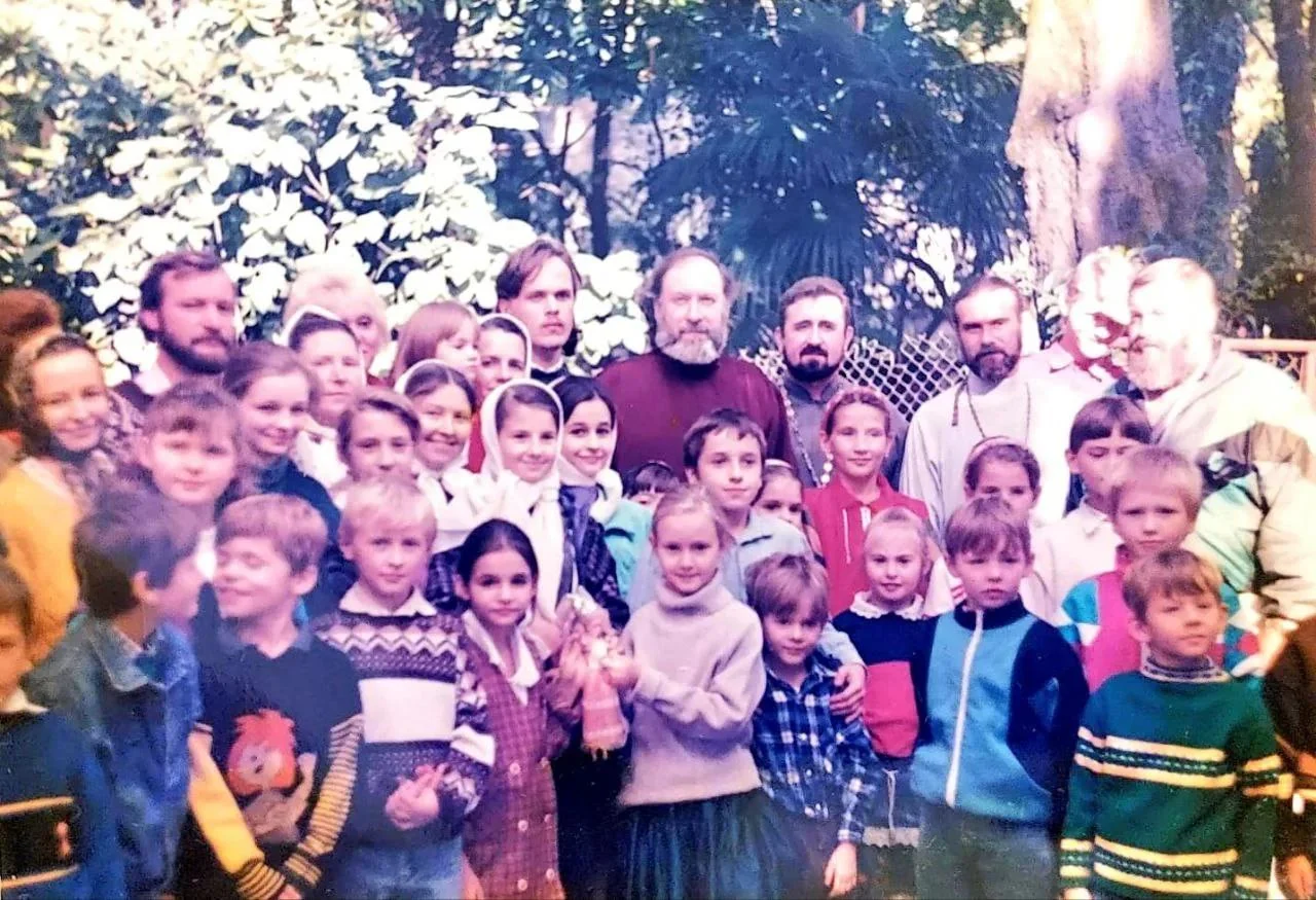 Прихожане собора, историческое фото