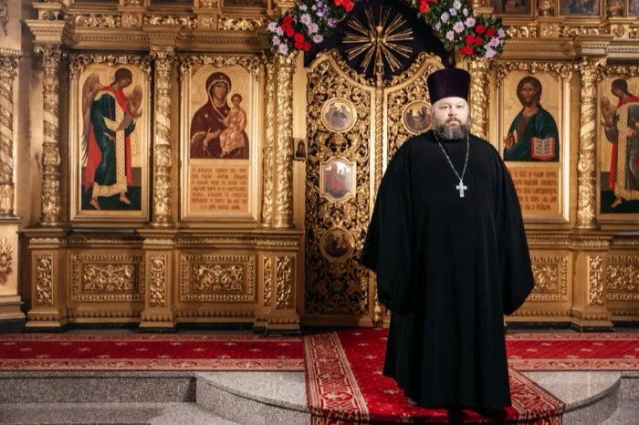 Иерей Богдан Дмитриевич Бойко в соборе Архистратига Михаила